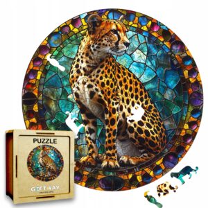 Puzzle Drewniane Gepard 3D Układanka dla Dorosłych 224 el. v.7