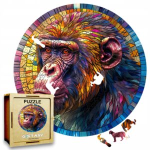 Puzzle Drewniane Małpa 3D Układanka dla Dorosłych 224 el. v.2