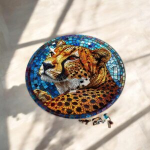 Puzzle Drewniane Gepard 3D Układanka dla Dorosłych 224 el. v.6