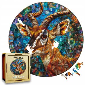 Puzzle Drewniane Gazela 3D Układanka dla Dorosłych 224 el. v.1
