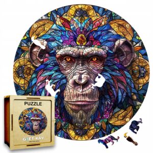 Puzzle Drewniane Małpa 3D Układanka dla Dorosłych 224 el. v.4