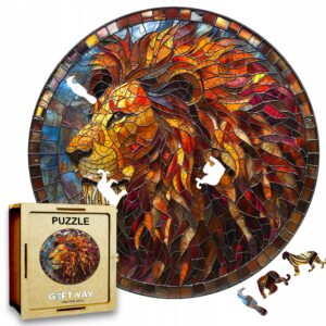 Puzzle Drewniane Lew 3D Układanka dla Dorosłych 224 el. v.1