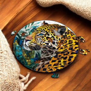 Puzzle Drewniane Lampart 3D Układanka dla Dorosłych  224 el.