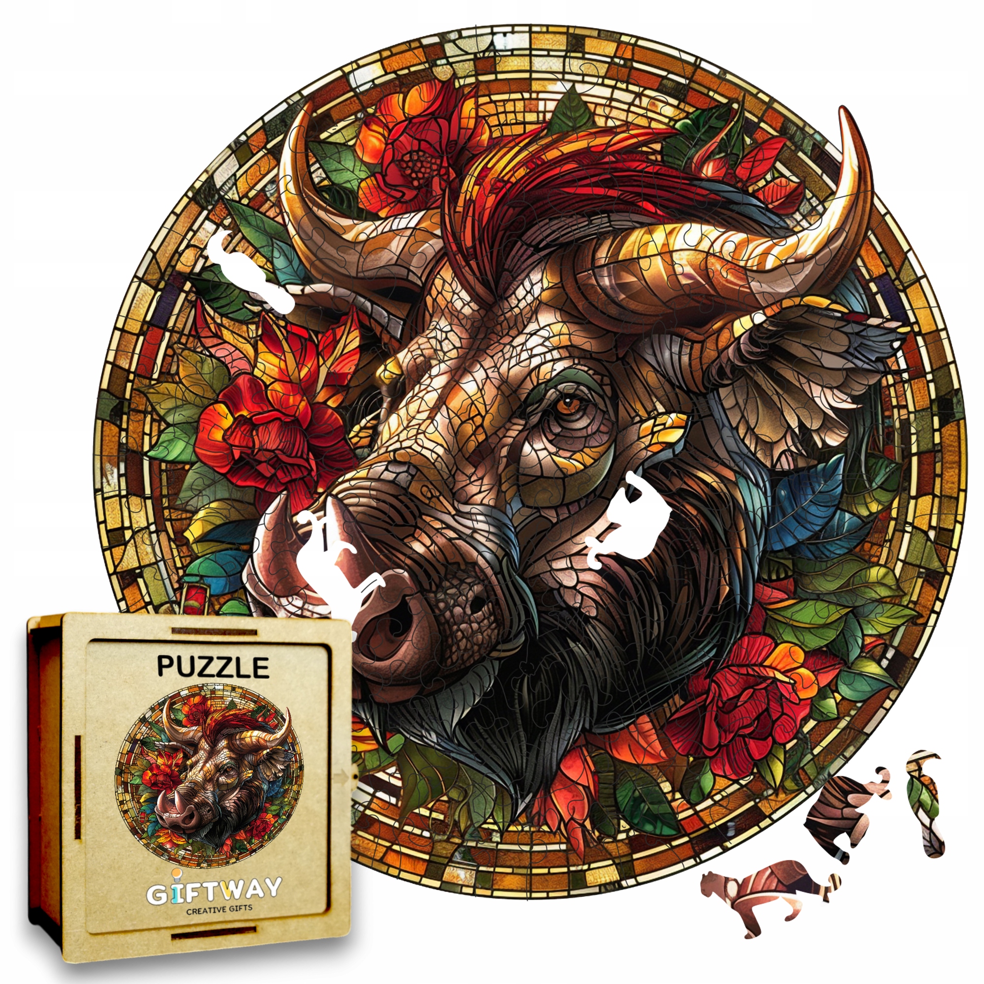 Puzzle Drewniane Guziec 3D Układanka dla Dorosłych 224 el. v.3 Puzzle Drewniane Guziec 3D Układanka dla Dorosłych 224 el. v.3