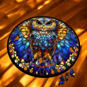 Puzzle Drewniane Sowa 150 el. Układanka dla Dorosłych Premium Zwierzęta v.6