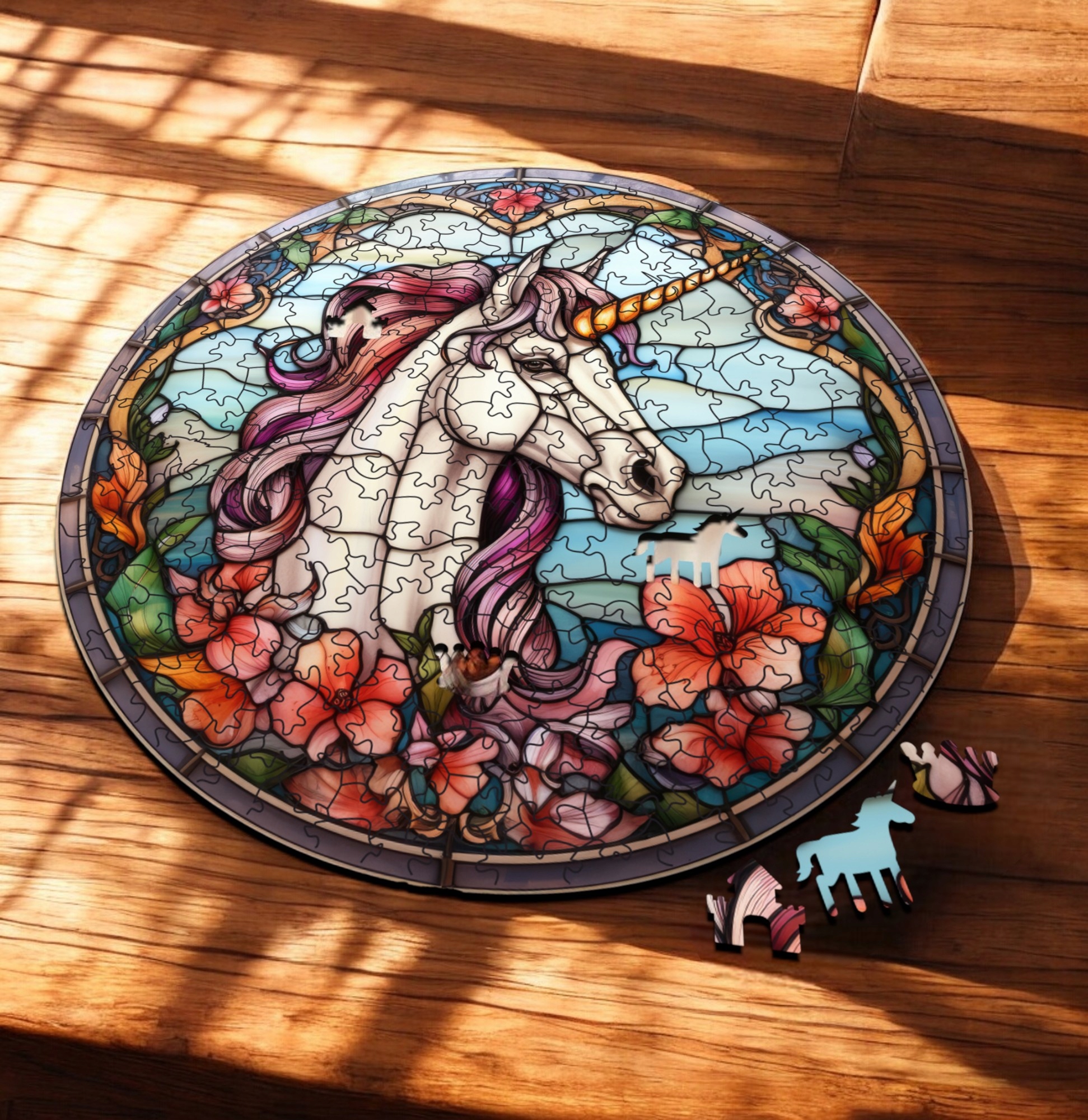 Puzzle Drewniane Jednorożec 217 el. Układanka dla Dorosłych Premium v.5 Puzzle Drewniane Jednorożec 217 el. Układanka dla Dorosłych Premium v.5