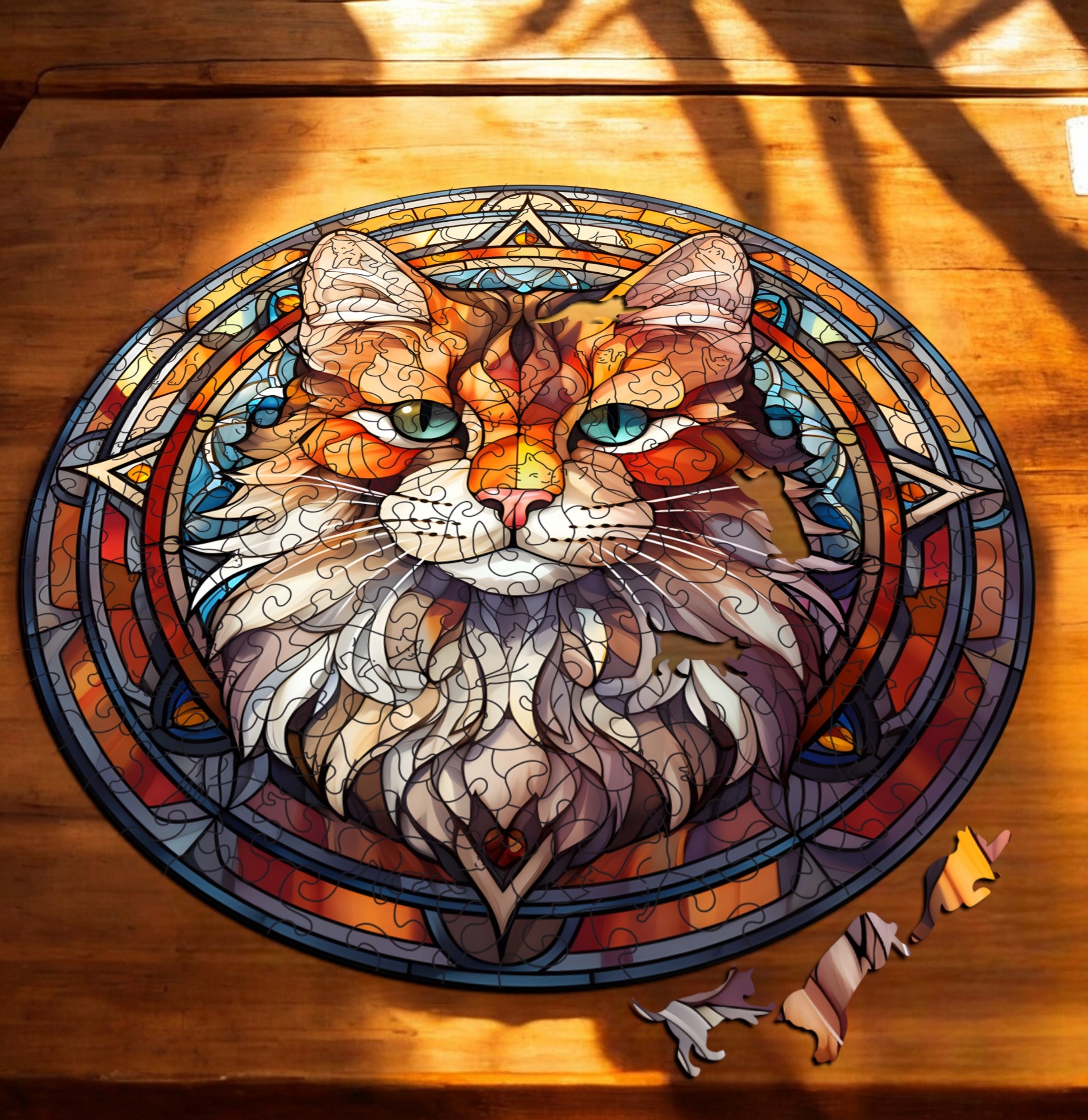 Puzzle Drewniane Kot 224 el. Układanka dla Dorosłych Premium Zwierzęta v.36 Puzzle Drewniane Kot 224 el. Układanka dla Dorosłych Premium Zwierzęta v.36