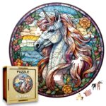Puzzle Drewniane Jednorożec 217 el. Układanka dla Dorosłych Premium v.7