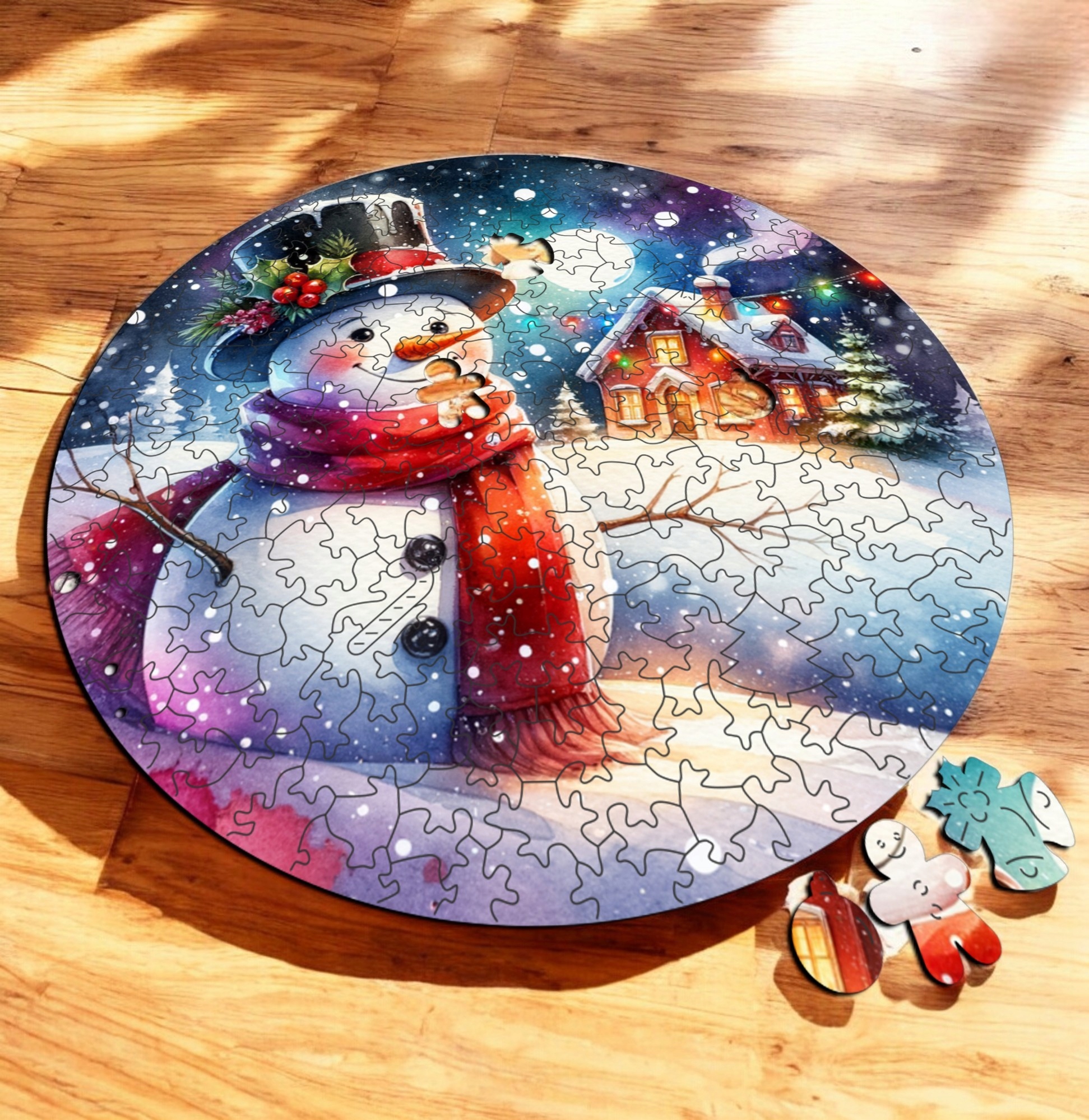 Puzzle Drewniane Boże Narodzenie 217 el. Układanka dla Dorosłych Święta v.5 Puzzle Drewniane Boże Narodzenie 217 el. Układanka dla Dorosłych Święta v.5