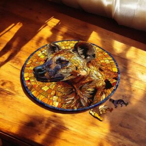 Puzzle Drewniane Hiena 224 el. Układanka dla Dorosłych 3D Zwierzęta v.3