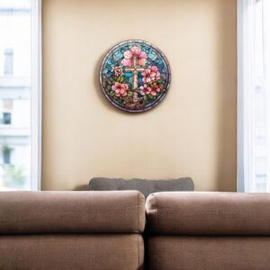 Puzzle Drewniane Krzyż Kwiat 208 el Układanka dla Dorosłych Katolickie v.12