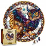 Puzzle Drewniane Sowa 150 el. Układanka dla Dorosłych Premium Zwierzęta v.4
