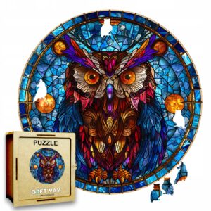 Puzzle Drewniane Sowa 150 el. Układanka dla Dorosłych Premium Zwierzęta v10