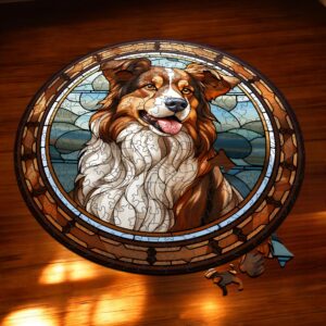 Puzzle Drewniane Pies 217 el. Układanka dla Dorosłych Premium Zwierzęta v.1