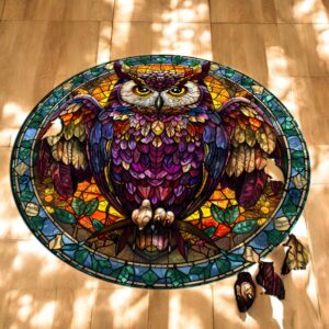 Puzzle Drewniane Sowa 150 el. Układanka dla Dorosłych Premium Zwierzęta v18