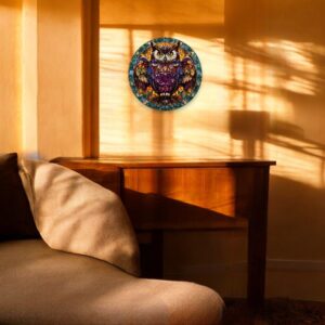 Puzzle Drewniane Sowa 150 el. Układanka dla Dorosłych Premium Zwierzęta v18