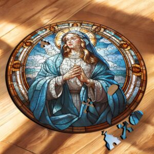 Puzzle Drewniane Maryja 208 el. Układanka dla Dorosłych Katolickie v.18