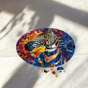 Puzzle Drewniane Zebra 224 el. Układanka dla Dorosłych 3D Zwierzęta v.2