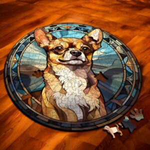 Puzzle Drewniane Pies 217 el. Układanka dla Dorosłych Premium Zwierzęta v10