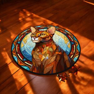 Puzzle Drewniane Kot 224 el. Układanka dla Dorosłych Premium Zwierzęta v.4