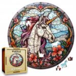 Puzzle Drewniane Jednorożec 217 el. Układanka dla Dorosłych Premium v.5