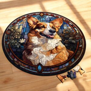 Puzzle Drewniane Pies 217 el. Układanka dla Dorosłych Premium Zwierzęta v26