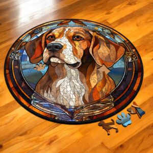 Puzzle Drewniane Pies 217 el. Układanka dla Dorosłych Premium Zwierzęta v.5