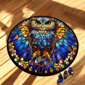 Puzzle Drewniane Sowa 150 el. Układanka dla Dorosłych Premium Zwierzęta v.6