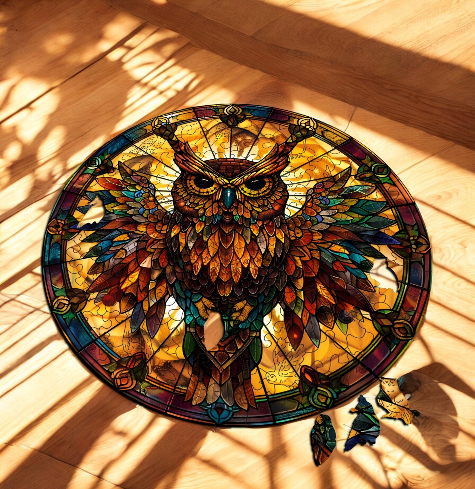 Puzzle Drewniane Sowa 150 el. Układanka dla Dorosłych Premium Zwierzęta v.7 Puzzle Drewniane Sowa 150 el. Układanka dla Dorosłych Premium Zwierzęta v.7