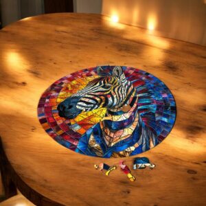 Puzzle Drewniane Zebra 224 el. Układanka dla Dorosłych 3D Zwierzęta v.2