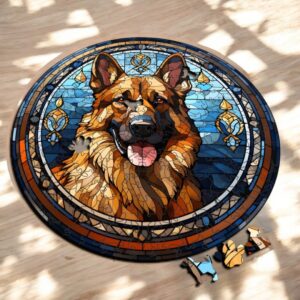 Puzzle Drewniane Pies 217 el. Układanka dla Dorosłych Premium Zwierzęta v16