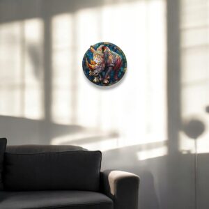 Puzzle Drewniane Nosorożec 224 el. Układanka dla Dorosłych 3D Zwierzęta v.2