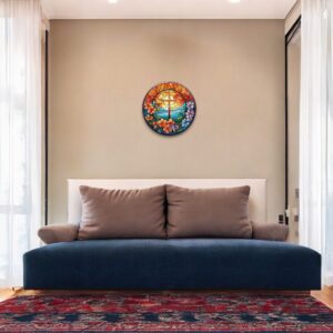 Puzzle Drewniane Krzyż Kwiaty 208 el Układanka dla Dorosłych Katolickie v.9