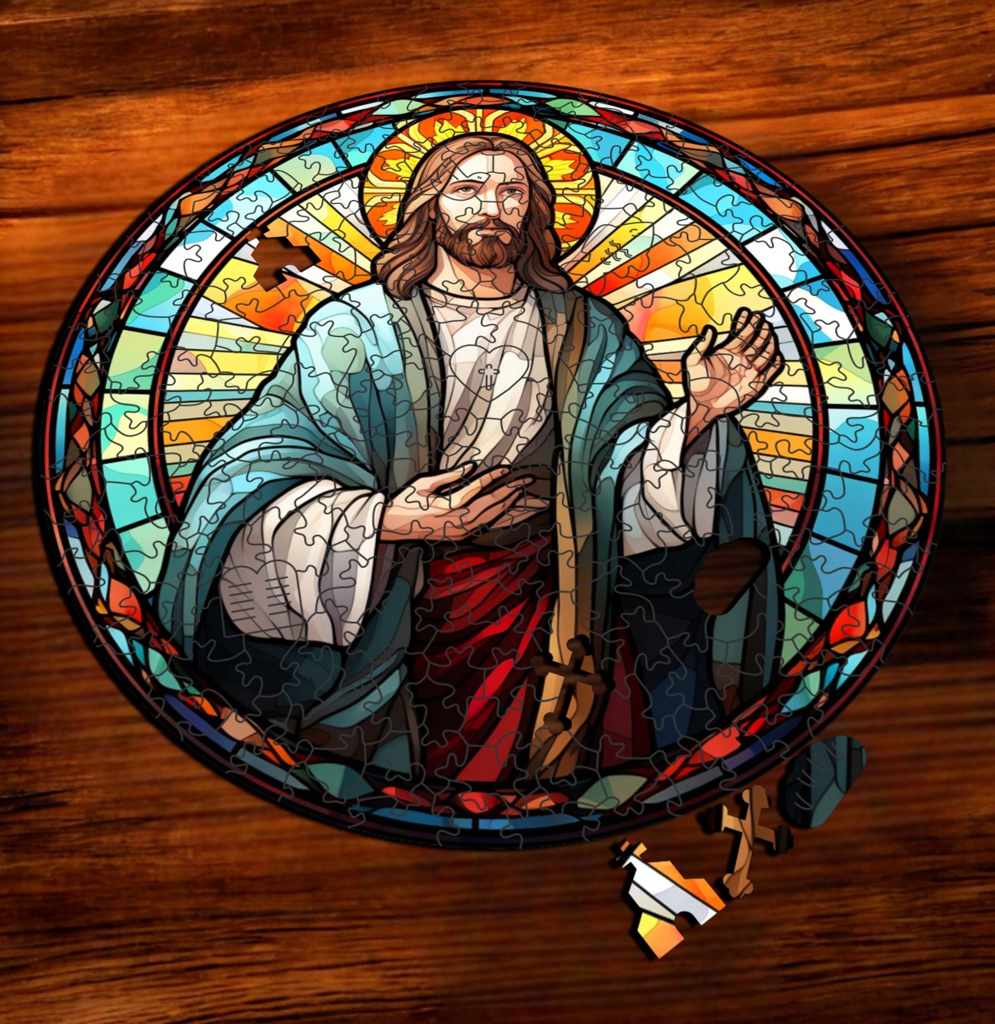 Puzzle Drewniane Jezus 208 el. Układanka dla Dorosłych Katolickie v.23 Puzzle Drewniane Jezus 208 el. Układanka dla Dorosłych Katolickie v.23