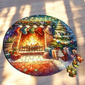 Puzzle Drewniane Boże Narodzenie 217 el. Układanka dla Dorosłych Święta v.2