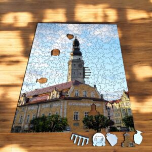 Puzzle Drewniane Miasto Bolesławiec 287 el. Układanka dla Dorosłych Premium