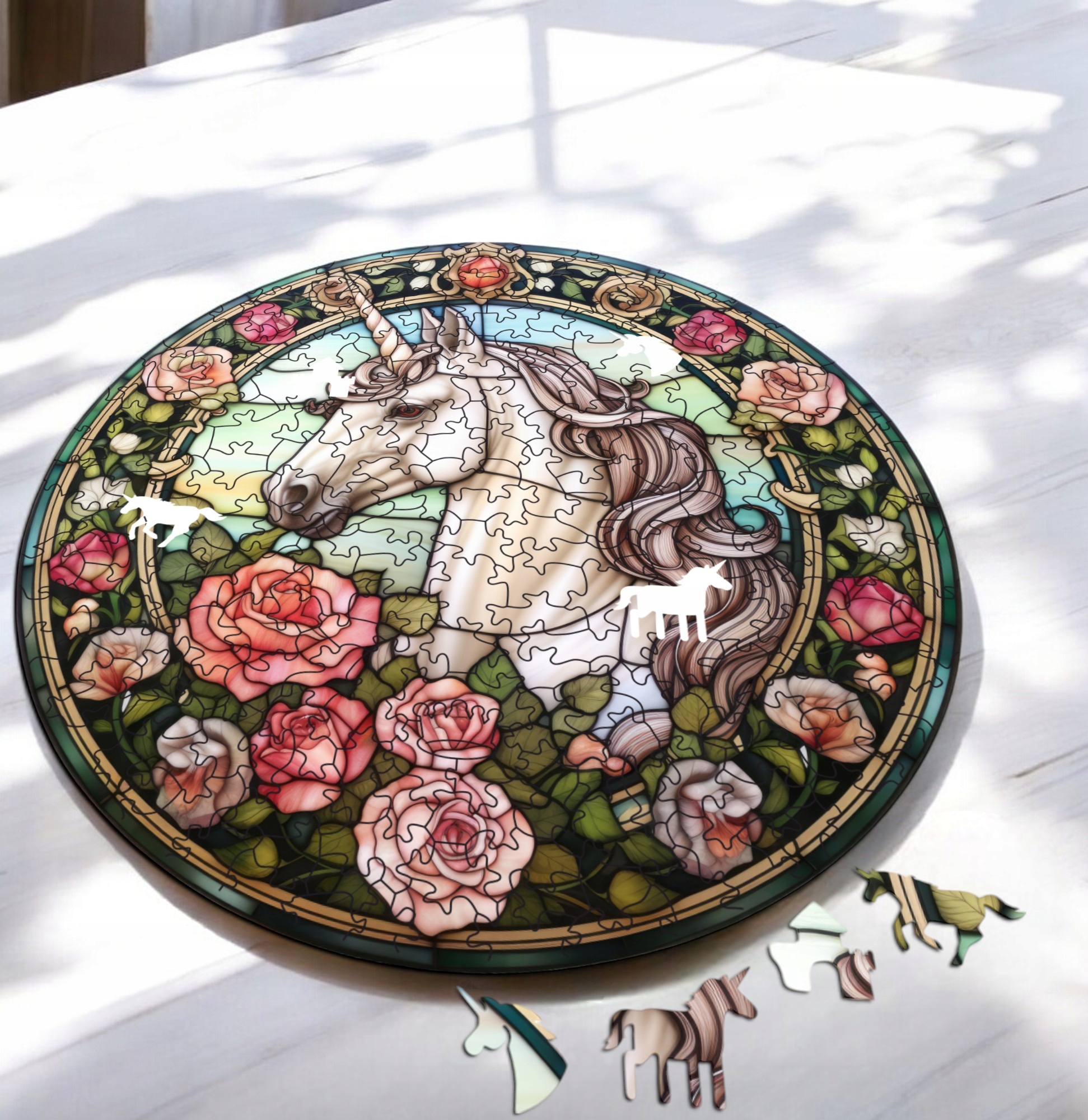 Puzzle Drewniane Jednorożec 217 el. Układanka dla Dorosłych Premium v.1 Puzzle Drewniane Jednorożec 217 el. Układanka dla Dorosłych Premium v.1