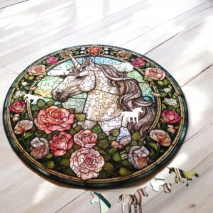 Puzzle Drewniane Jednorożec 217 el. Układanka dla Dorosłych Premium v.1