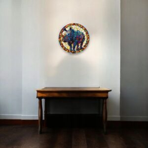 Puzzle Drewniane Nosorożec 224 el. Układanka dla Dorosłych 3D Zwierzęta v.4