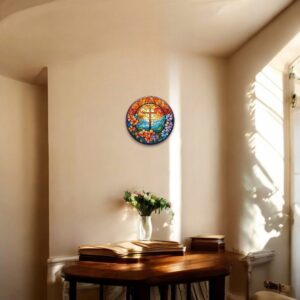 Puzzle Drewniane Krzyż Kwiaty 208 el Układanka dla Dorosłych Katolickie v.9