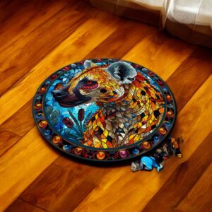 Puzzle Drewniane Hiena 224 el. Układanka dla Dorosłych 3D Zwierzęta v.2