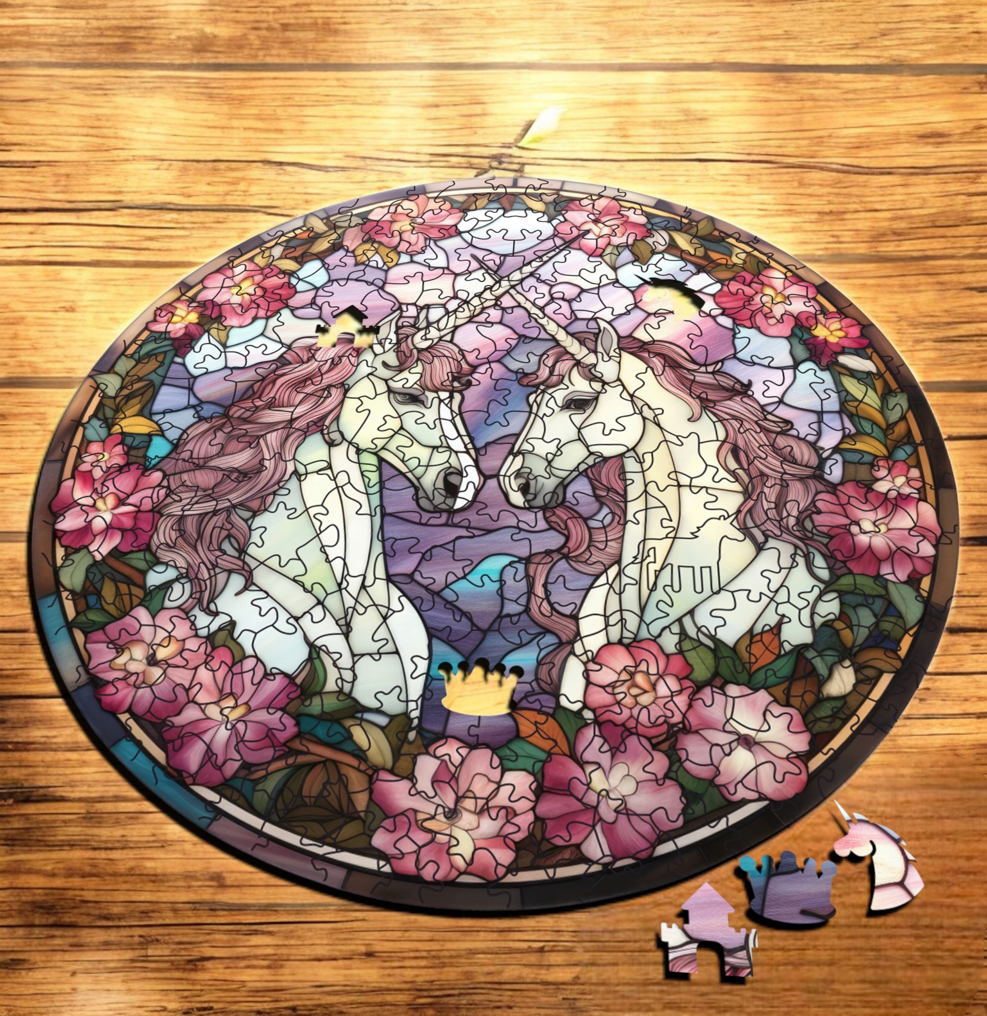 Puzzle Drewniane Jednorożec 217 el. Układanka dla Dorosłych Premium v.19 Puzzle Drewniane Jednorożec 217 el. Układanka dla Dorosłych Premium v.19