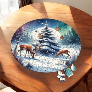 Puzzle Drewniane Boże Narodzenie 217 el. Układanka dla Dorosłych Święta v.4