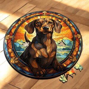 Puzzle Drewniane Pies 217 el. Układanka dla Dorosłych Premium Zwierzęta v11