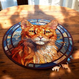 Puzzle Drewniane Kot 224 el. Układanka dla Dorosłych Premium Zwierzęta v.30