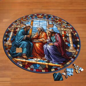 Puzzle Drewniane Trzech Króli 208 el Układanka dla Dorosłych Katolickie v.5