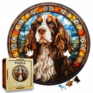 Puzzle Drewniane Pies 217 el. Układanka dla Dorosłych Premium Zwierzęta v13