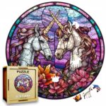 Puzzle Drewniane Jednorożec 217 el. Układanka dla Dorosłych Premium v.18
