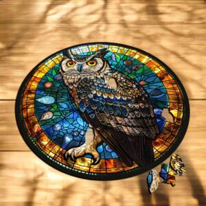 Puzzle Drewniane Sowa 150 el. Układanka dla Dorosłych Premium Zwierzęta v.8