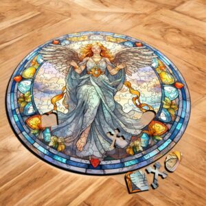 Puzzle Drewniane Anioł 208 el. Układanka dla Dorosłych Katolickie v.2